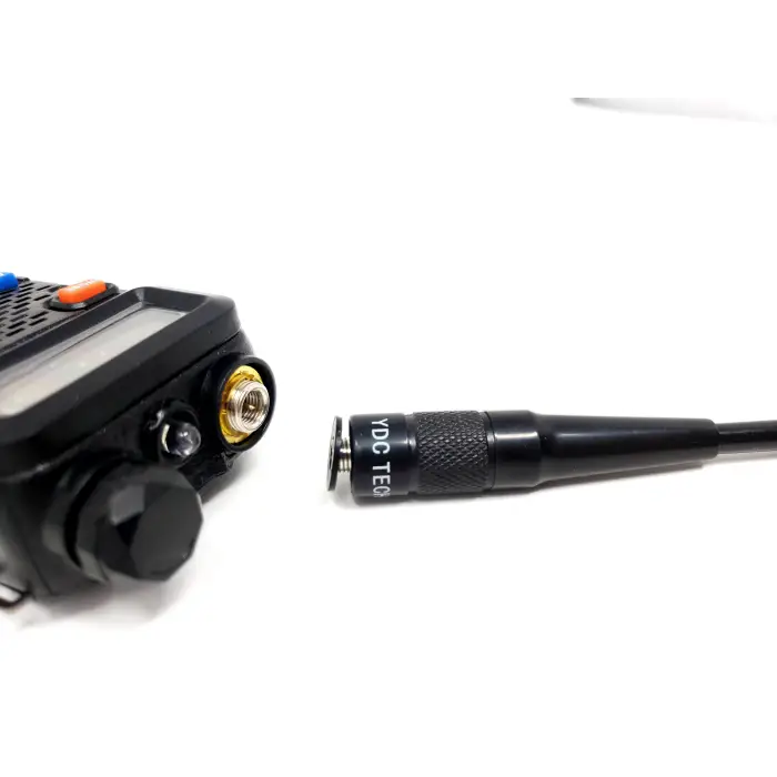 Black radio antenna connector.