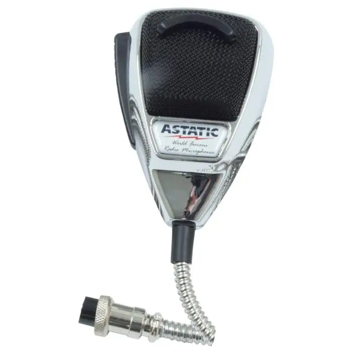 Astatic 636L Chrome Noise Canceling 4-Pin CB Microphone