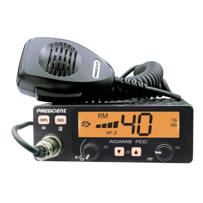 President Adams FCC 40 Channel AM CB Radio