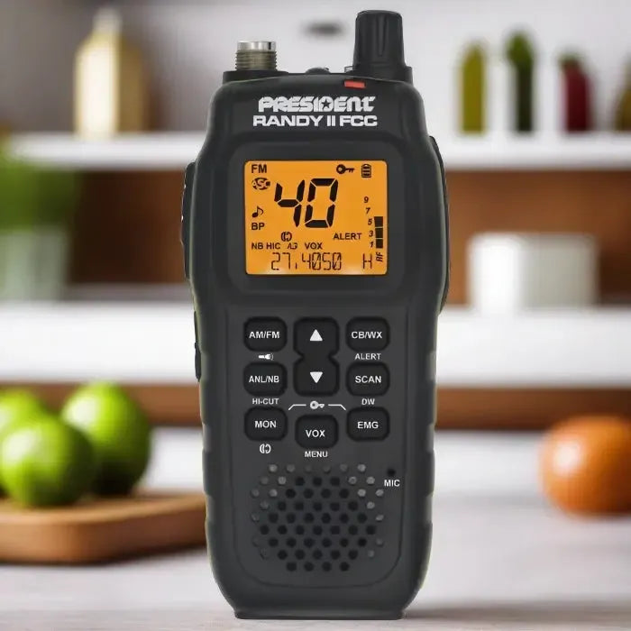 President Electronics Randy II FCC - Prima Radio CB Palmare AM/FM Approvata FCC, Nero - Foto 2