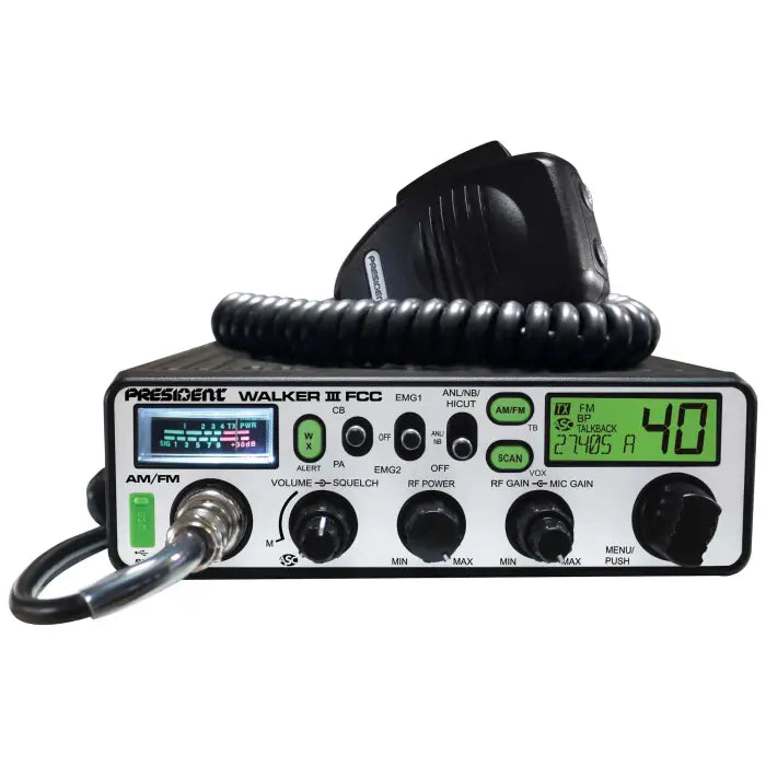 President Walker III AM / FM 40 Channel CB Radio