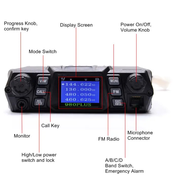 Surecom S-KT980+CA Dual Band High Power Mobile Amateur Ham