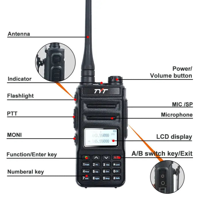 TYT TH - UV88 VHF 144 - 148 MHz UHF 420 - 450 Dual Band Two