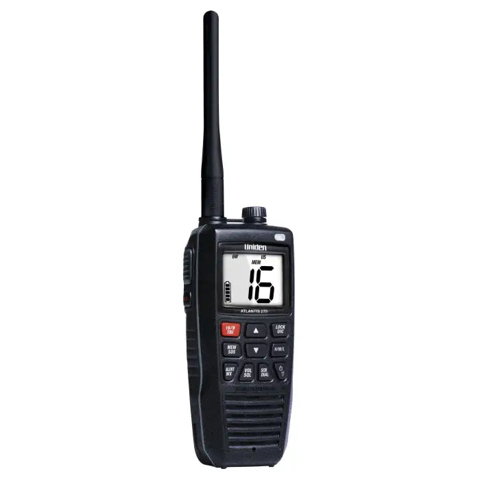 Uniden Atlantis 275 IPX8 Submersible Floating VHF Marine Two