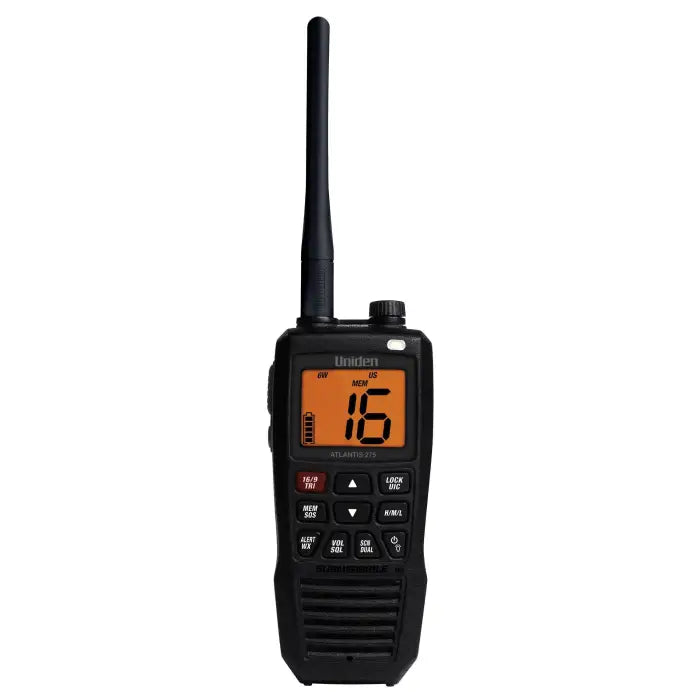 Uniden Atlantis 275 IPX8 Submersible Floating VHF Marine Two