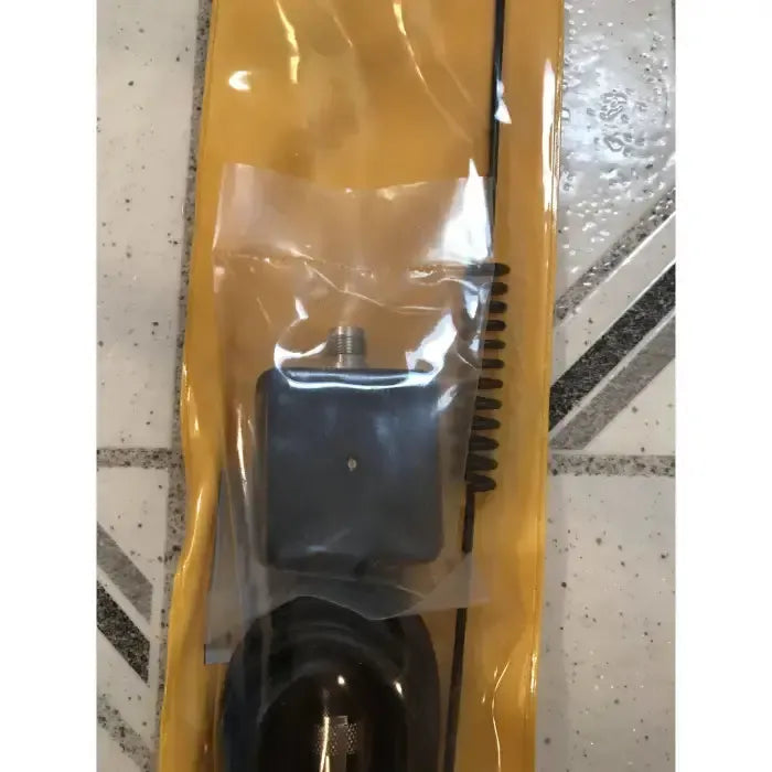 Black antenna in packaging.