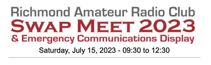 Richmond Amateur Radio Club SWAP MEET 2023 & Emergency