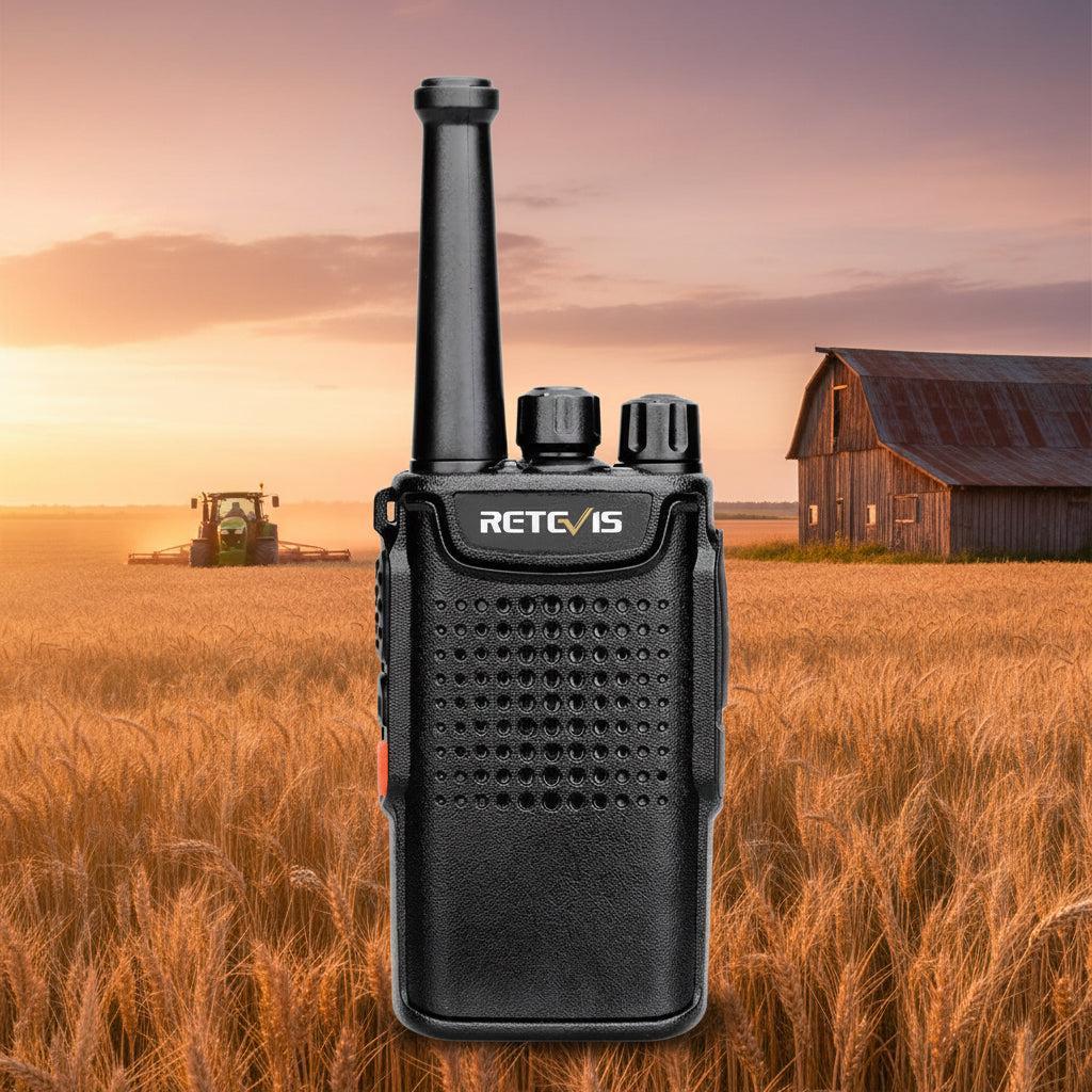 Retevis RA86 USA GMRS Mobile Two Way Radio with Integrated Microphone and Programming Cable