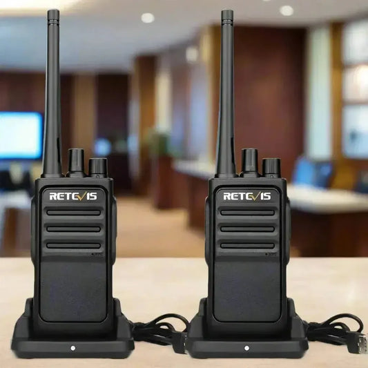 Retevis RB48 Premium Heavy Duty Full Power License Free Construction Job-site Two Way Walkie Talkie Radio