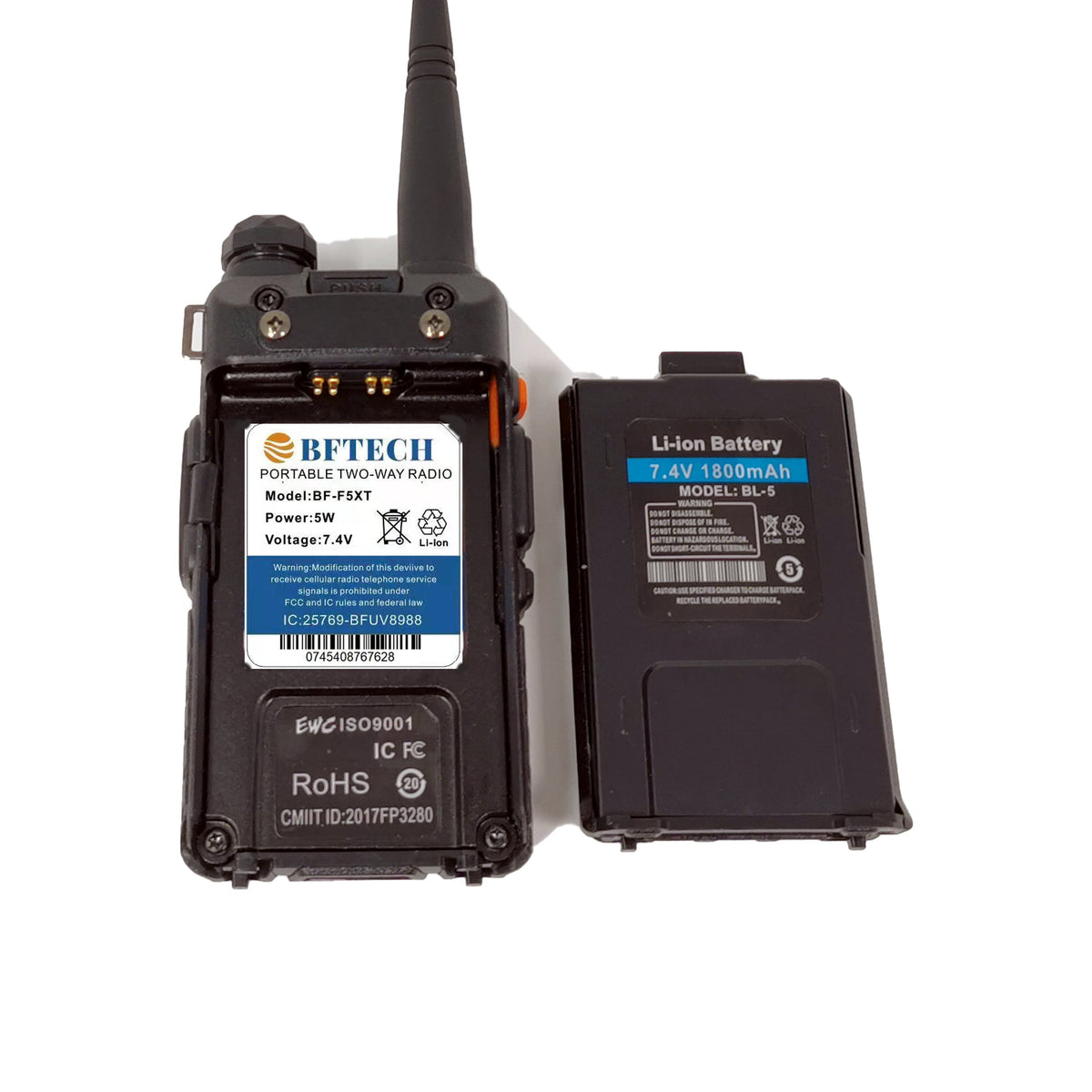 BF-TECH CA BF-F5XT Dual-Band VHF/UHF Amateur Ham Radio