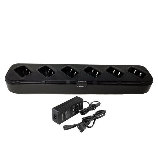 BF-TECH CA DC-5-6 6-Way Multi-Unit Rapid Gang Charger for UV-5R Series & BL-5 Batteries