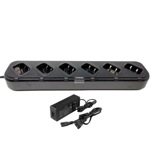 BF-TECH CA DC-8-6 6-Way Multi-Unit Rapid Gang Charger for UV-82 Series & BL-8 Batteries