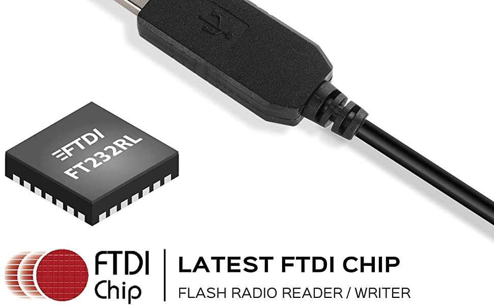 FTDI FT232RL USB to serial converter chip and cable for usb programming and programming cable use