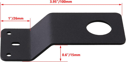Heavy-Duty 3/4" Hole Steel Hood & Fender Antenna Mount Bracket for NMO Mobile Antennas