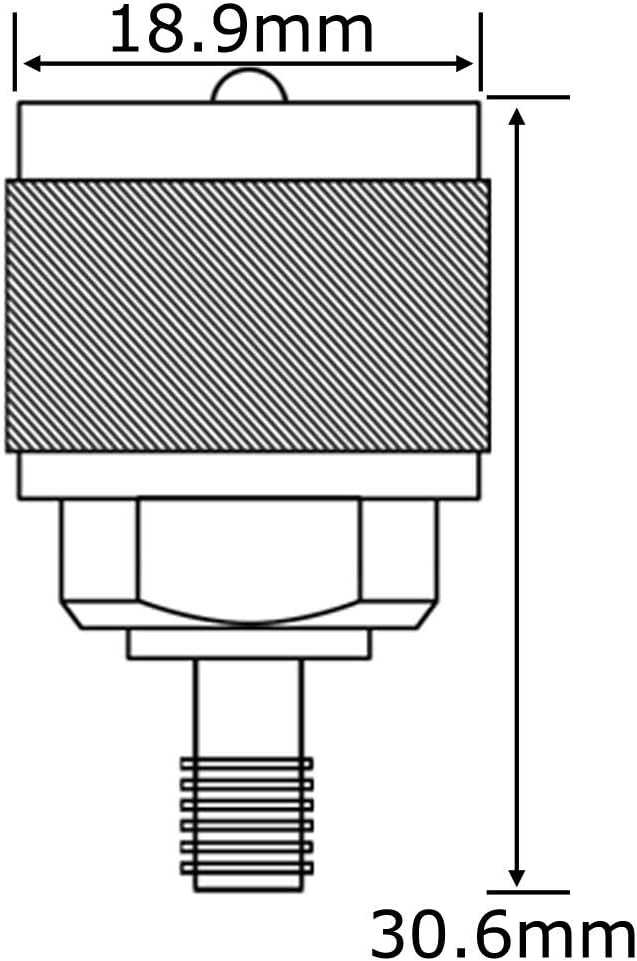 PL-259 (UHF Male) to SMA Female Antenna Adapter