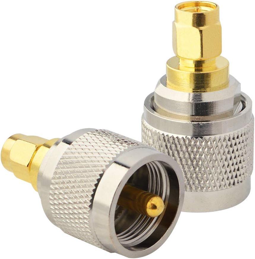 PL-259 (UHF Male) to SMA Male Antenna Adapter (Pure Copper)