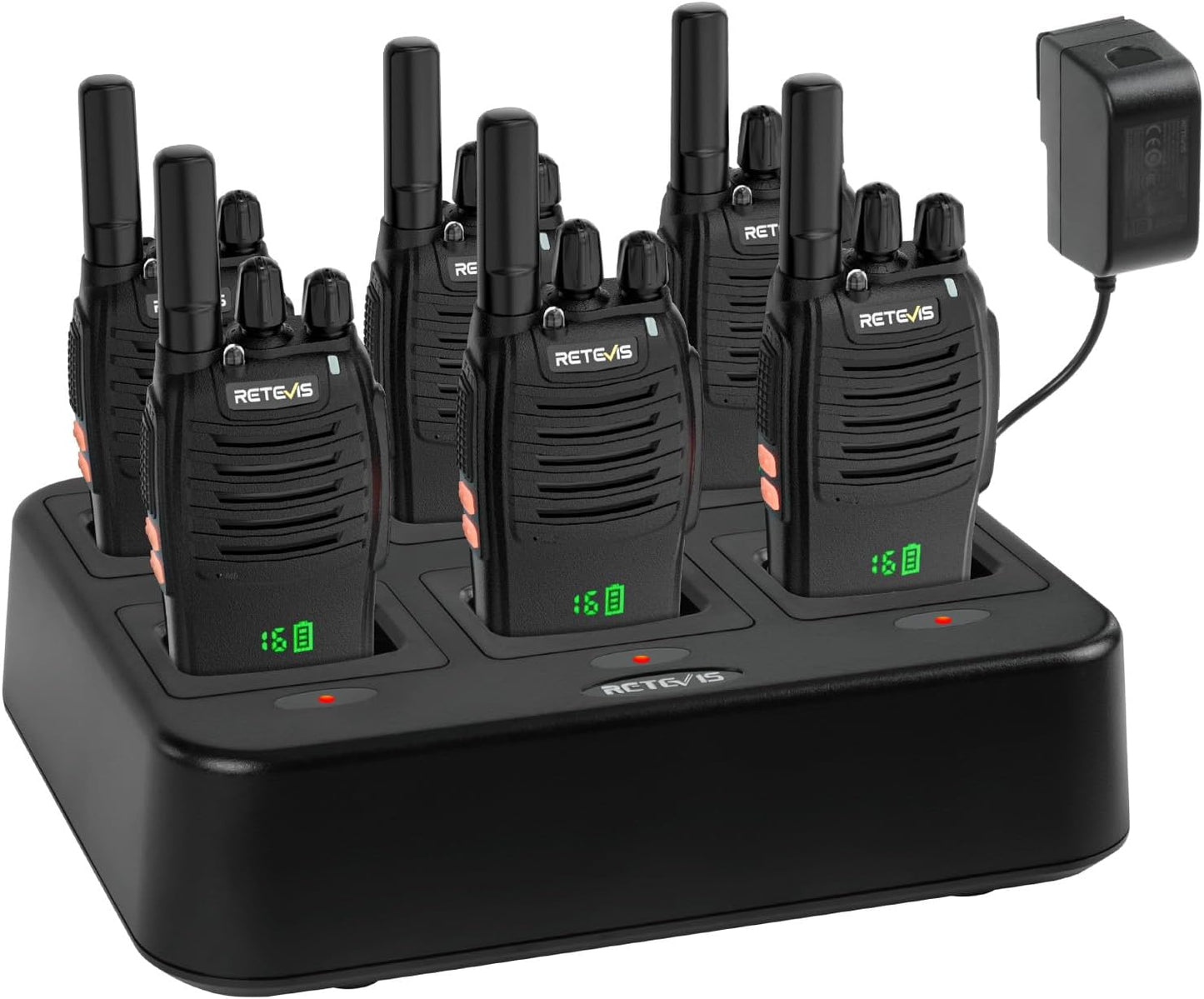 Retevis H777H 6-Radio Canadian GMRS License-Free Fleet Bundle with 6-Way Gang Charger