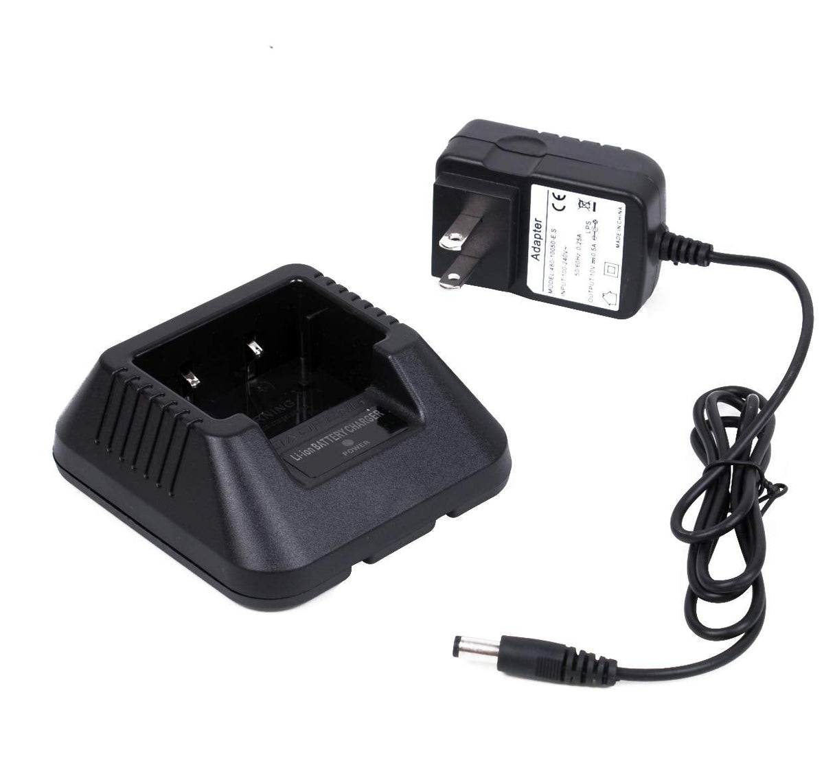 BF-TECH CA Desktop Rapid Drop-In Charger with AC Adapter for UV-5R Series & BL-5 Batteries