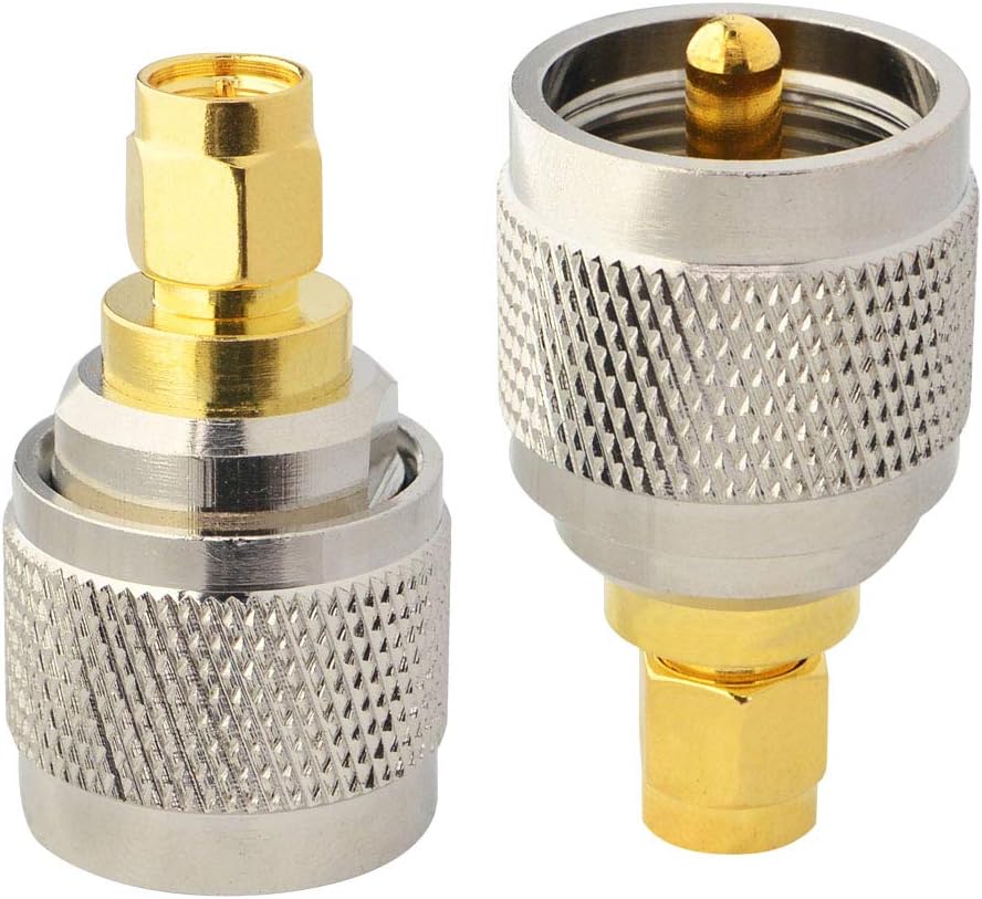 PL-259 (UHF Male) to SMA Male Antenna Adapter (Pure Copper)