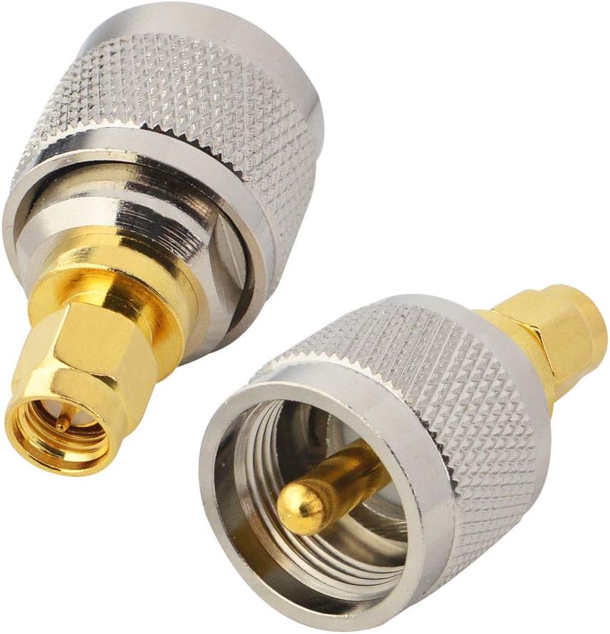 PL-259 (UHF Male) to SMA Male Antenna Adapter (Pure Copper)