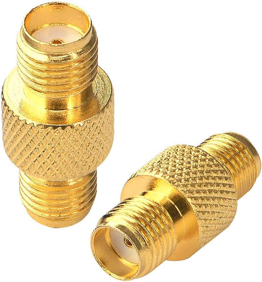 SMA Female to SMA Female Antenna Adapter - Connect Chinese / Baofeng Walkie Talkie To Opposite / Japanese SMA Antenna