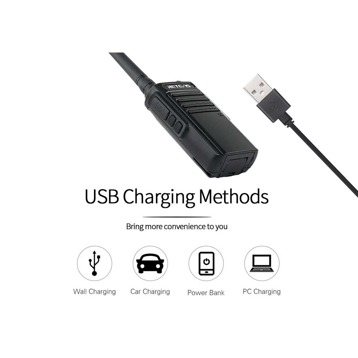 Retevis RT47 Rugged IP67 Waterproof FRS / GMRS Business Radio (License-Free)