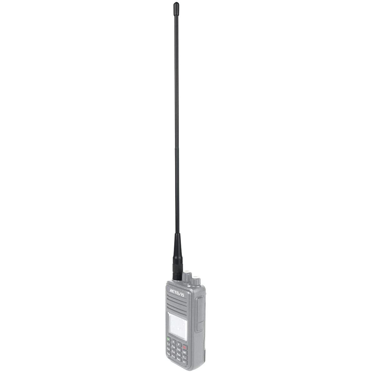 Handheld Amateur Radio Antenna 14.8" Dual Band Whip (SMA-Male)