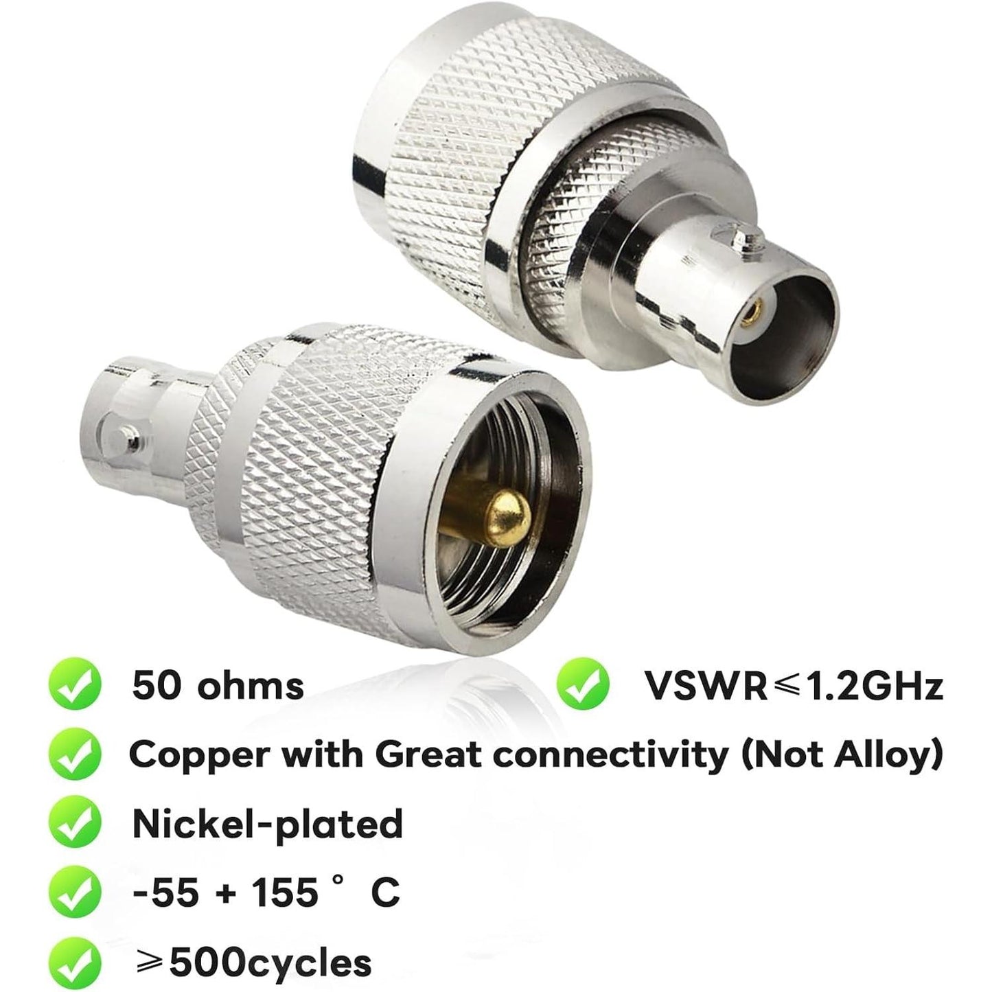 Adaptateur d'antenne PL259 UHF vers BNC