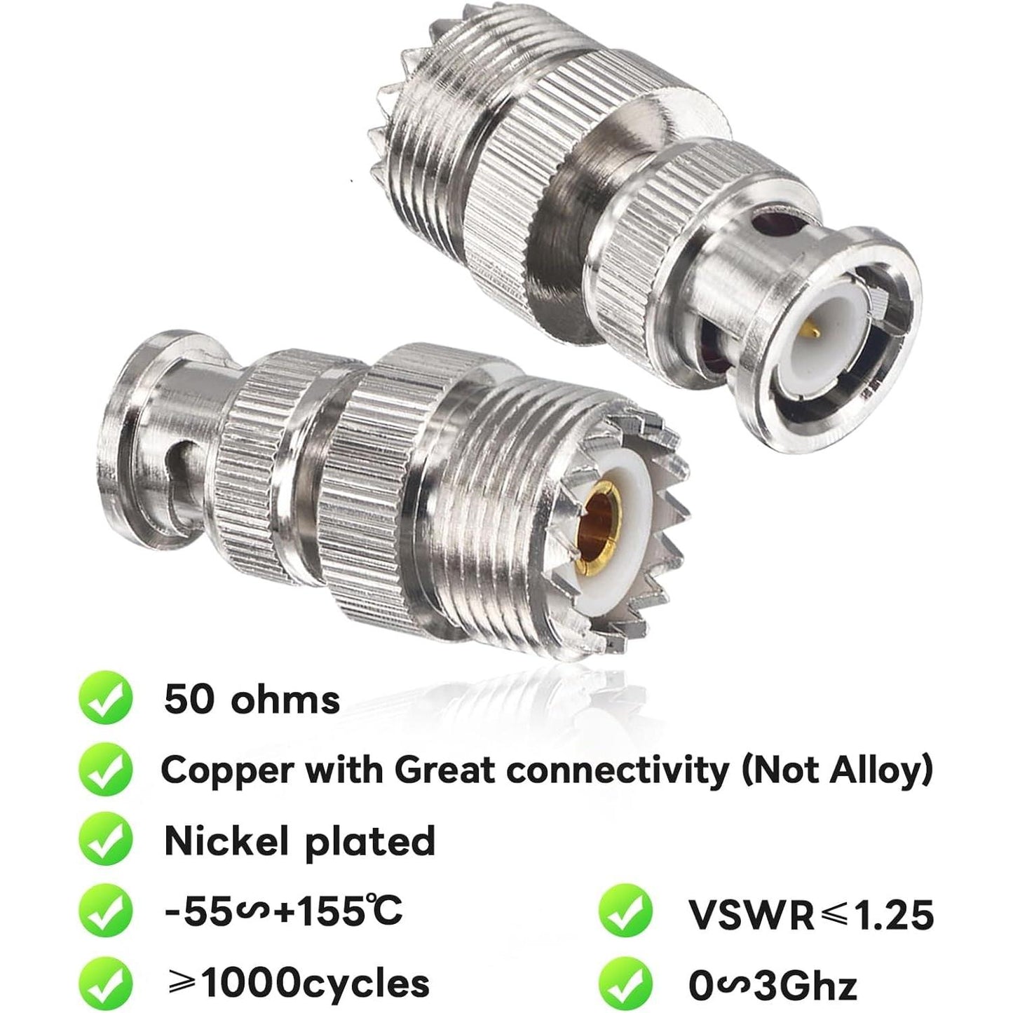 Adaptateur d'antenne BNC à SO239 UHF