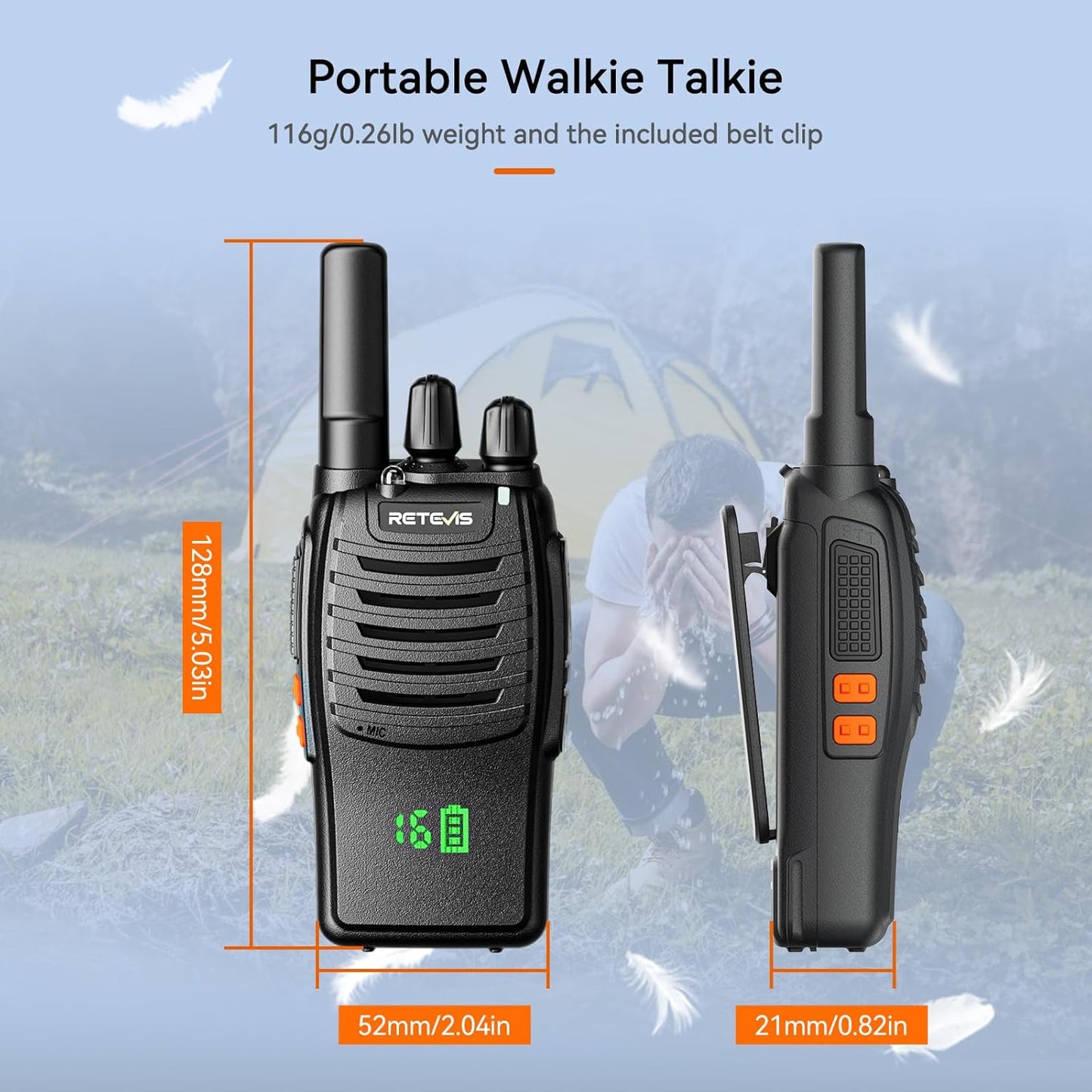 Retevis H777H 6-Radio Canadian GMRS License-Free Fleet Bundle with 6-Way Gang Charger