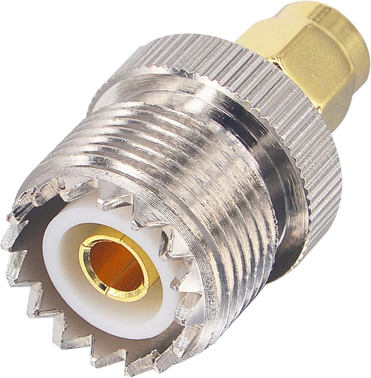 SMA-Male to SO-239 (UHF-Female) Adapter for Icom / Yaesu / Kenwood & RT85