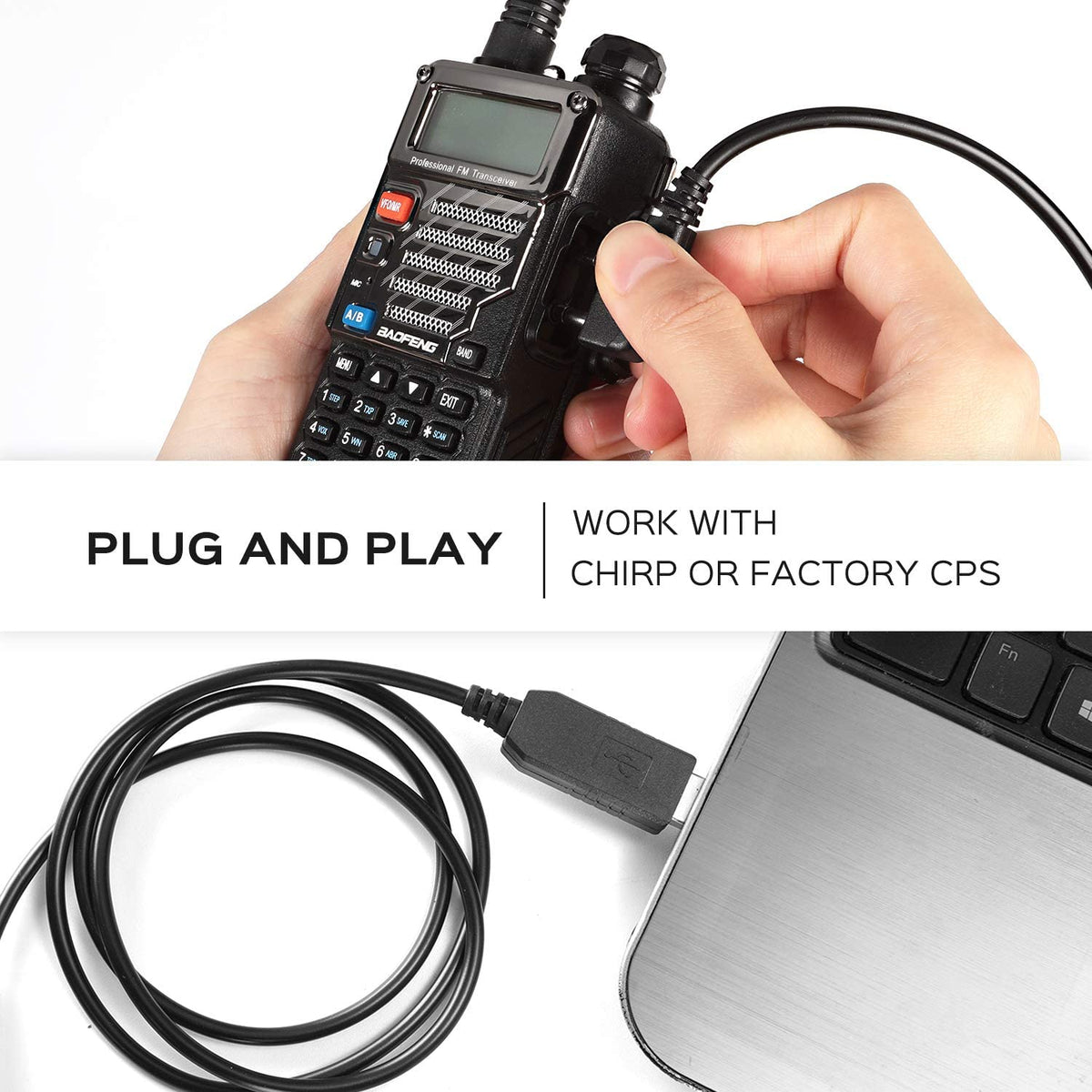 BF-TECH CA FTDI PC01 Genuine USB Programming Cable (K1 2-Pin)