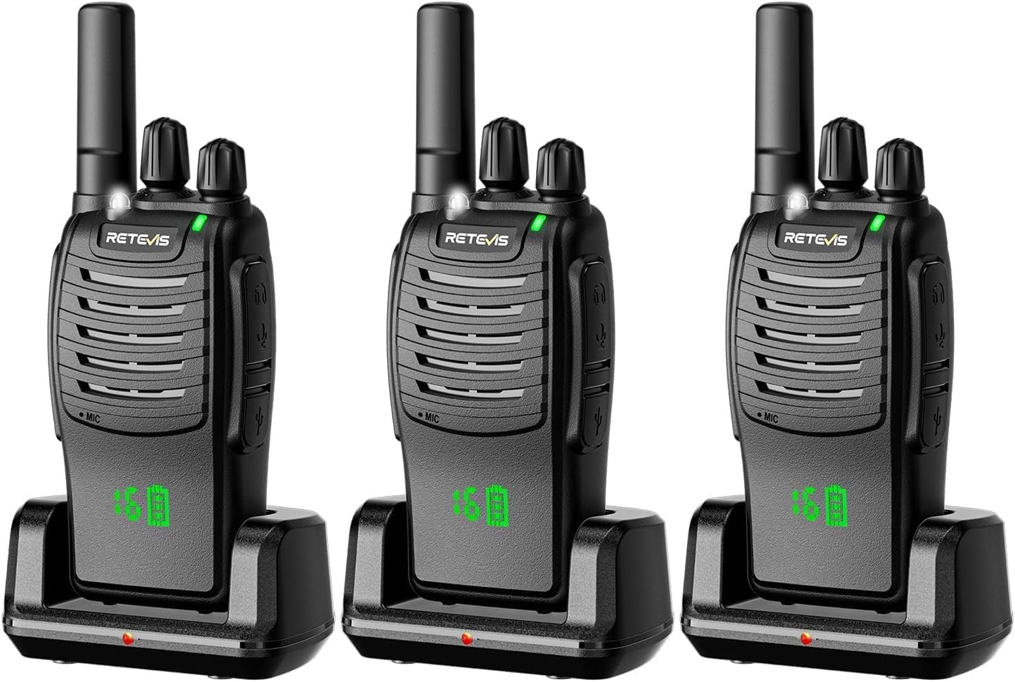 Retevis H777H 3-Radio Canadian GMRS License-Free Business Bundle