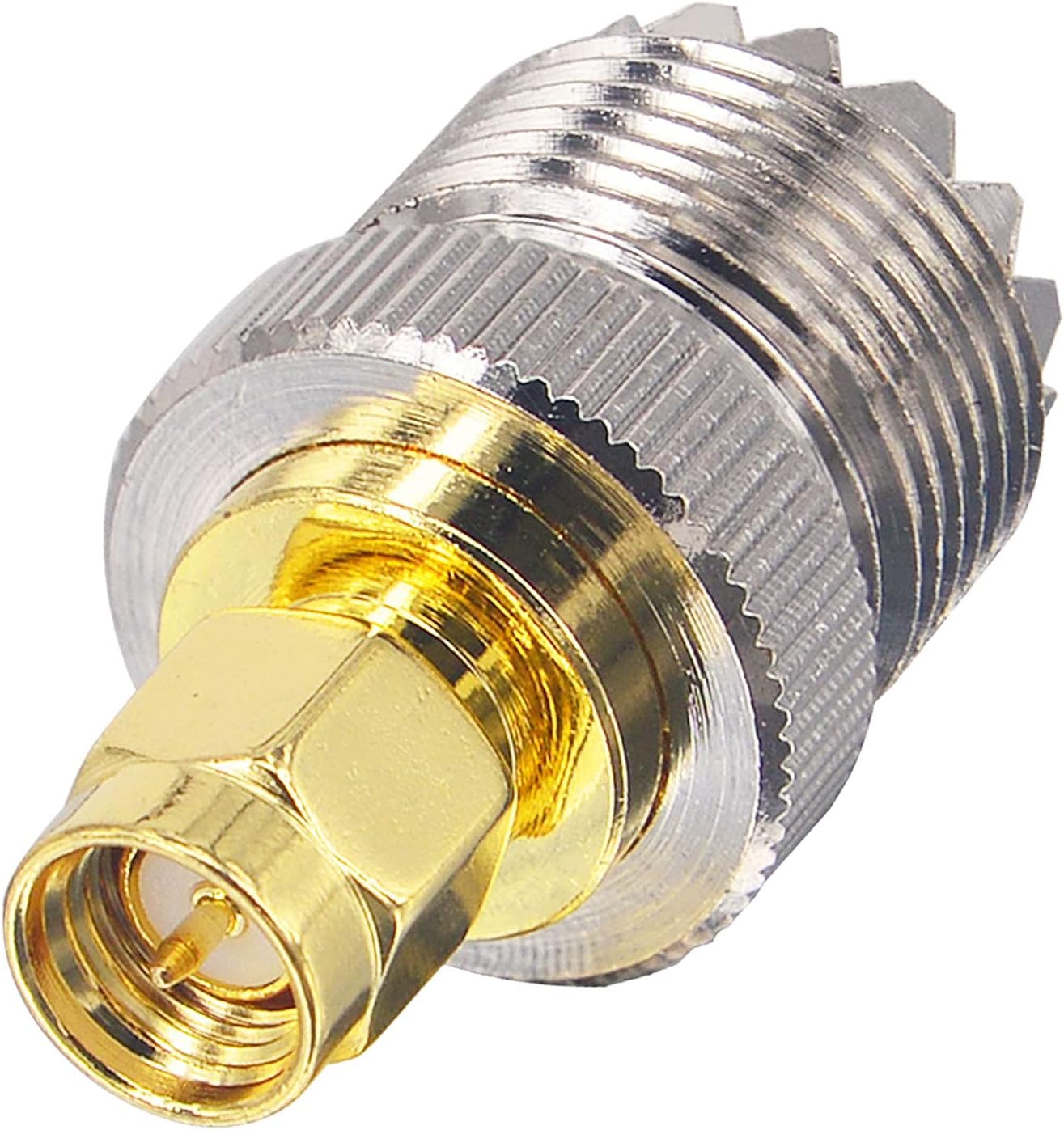 SMA-Male to SO-239 (UHF-Female) Adapter for Icom / Yaesu / Kenwood & RT85