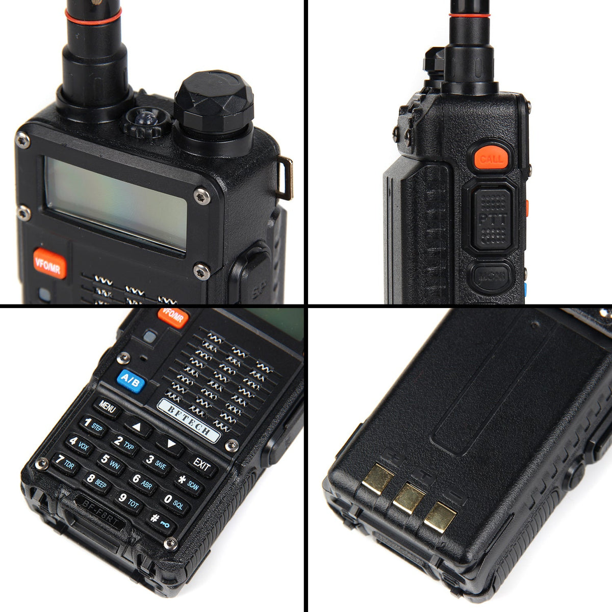 BF-TECH CA BF-F8RT 8W Dual-Band Amateur Ham Radio with NA-772R Telescopic Antenna