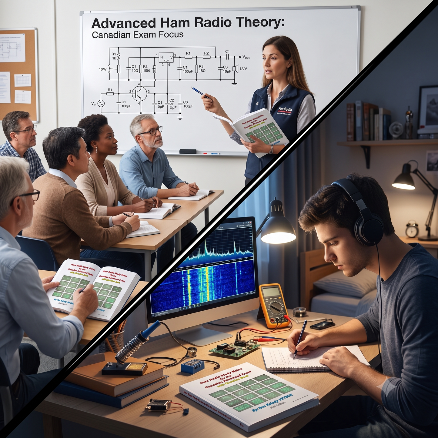 Ham Radio Study Notes Text Book for the Canadian Amateur Advanced Exam with Question Bank — Ron Kolody VE7BGK
