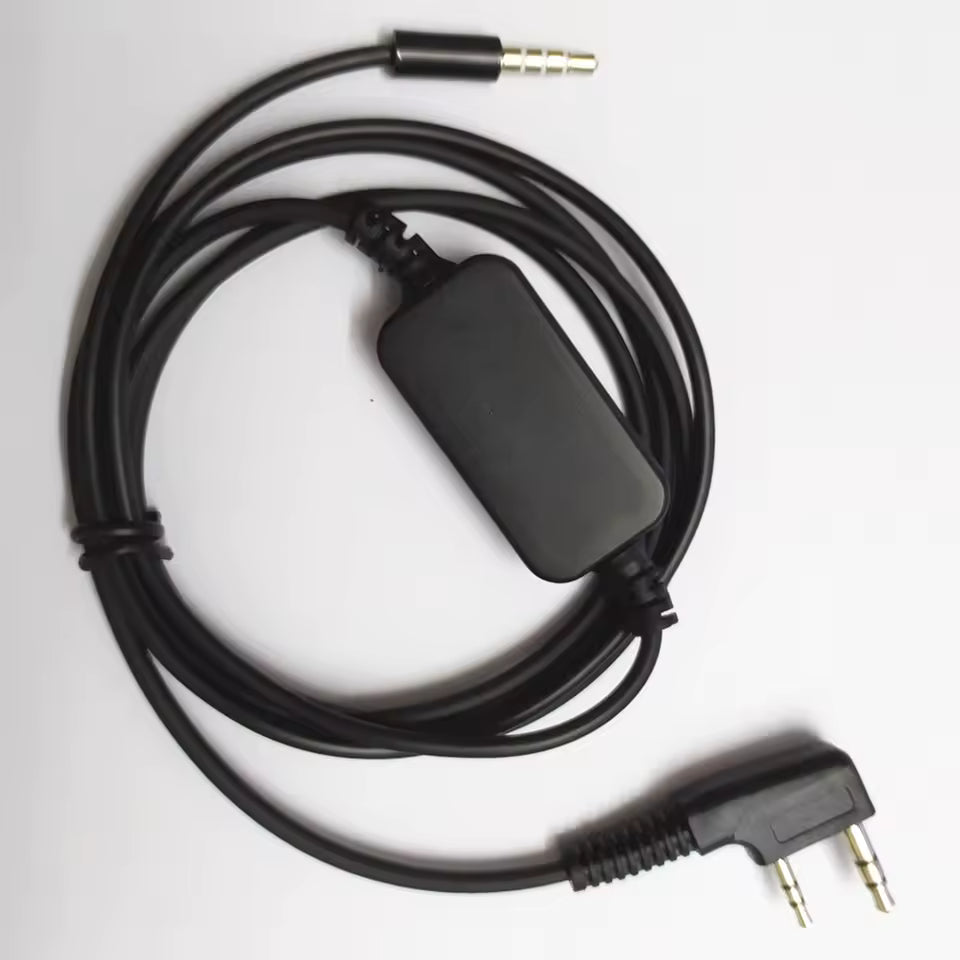 APRS-K1 Audio Interface Cable for Handheld Ham Radios K1 2-Pin Mic Connector (TNC, Zello & Recording)