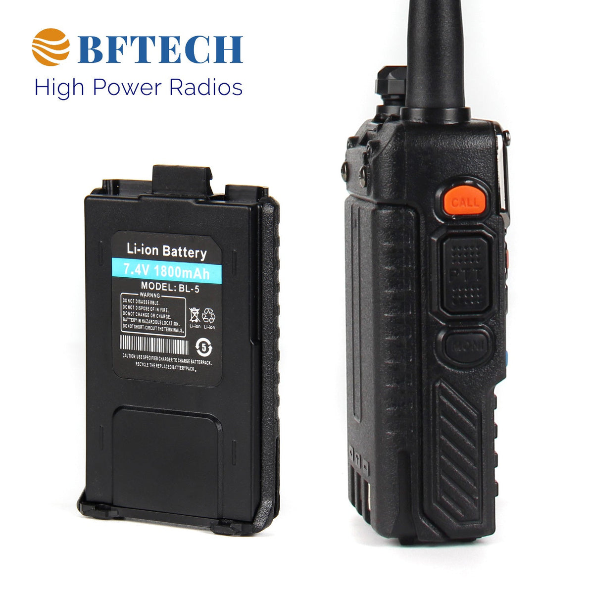 BF-TECH CA BF-F5XP 5W Dual-Band Amateur Ham Radio