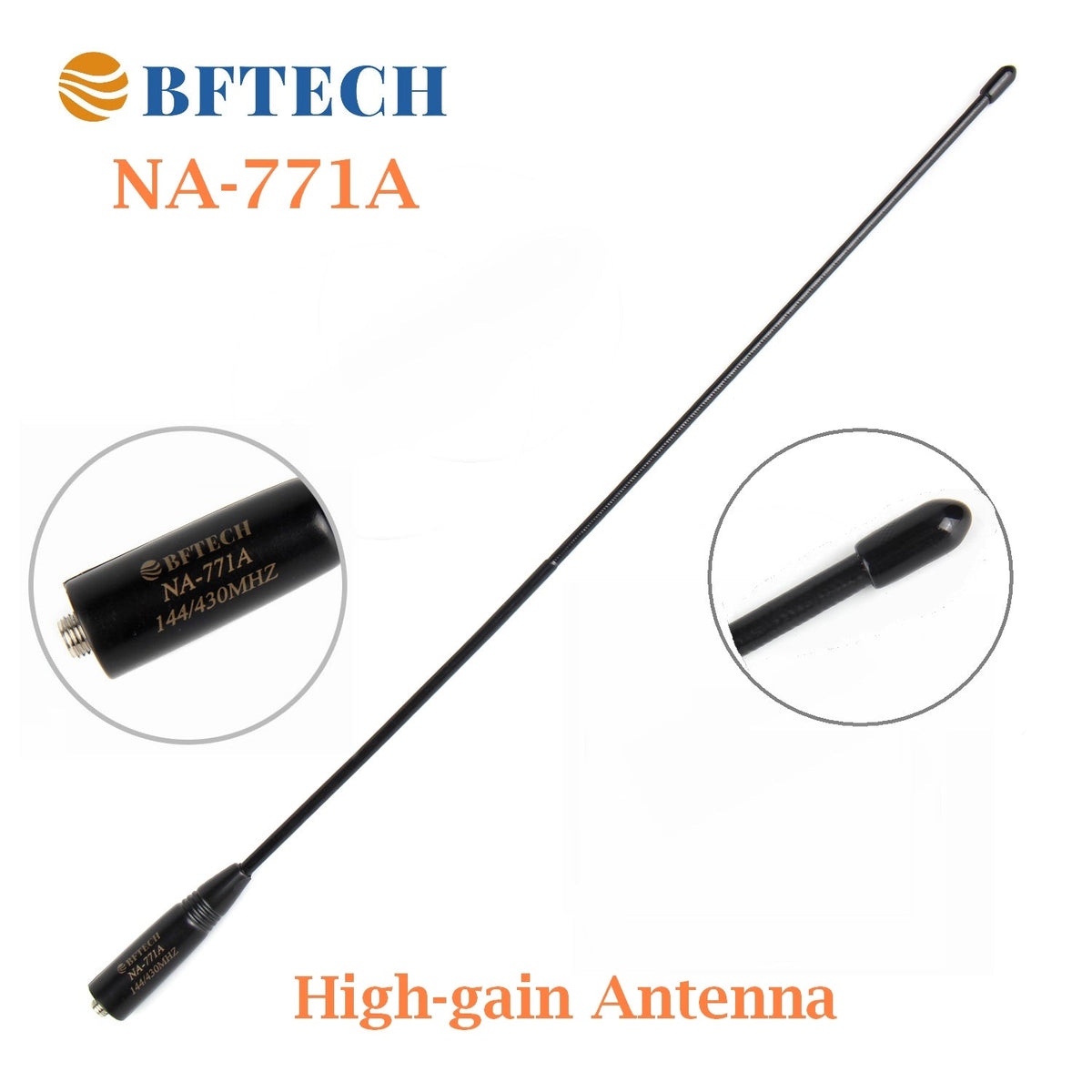 BF-TECH CA NA-771 15.6" Flexible Dual-Band Handheld Antenna (SMA-Female)