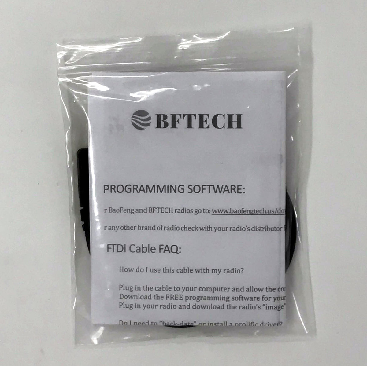 BF-TECH CA FTDI PC01 Genuine USB Programming Cable (K1 2-Pin)