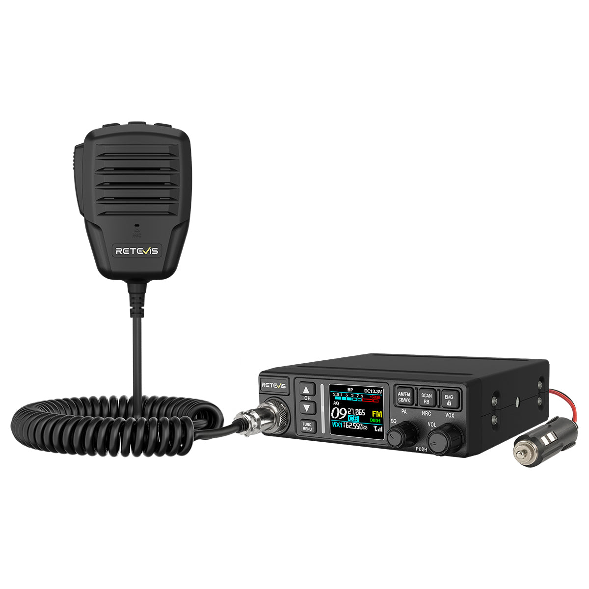 Retevis MB3B Dual-Mode AM/FM CB Radio with NRC Noise Reduction