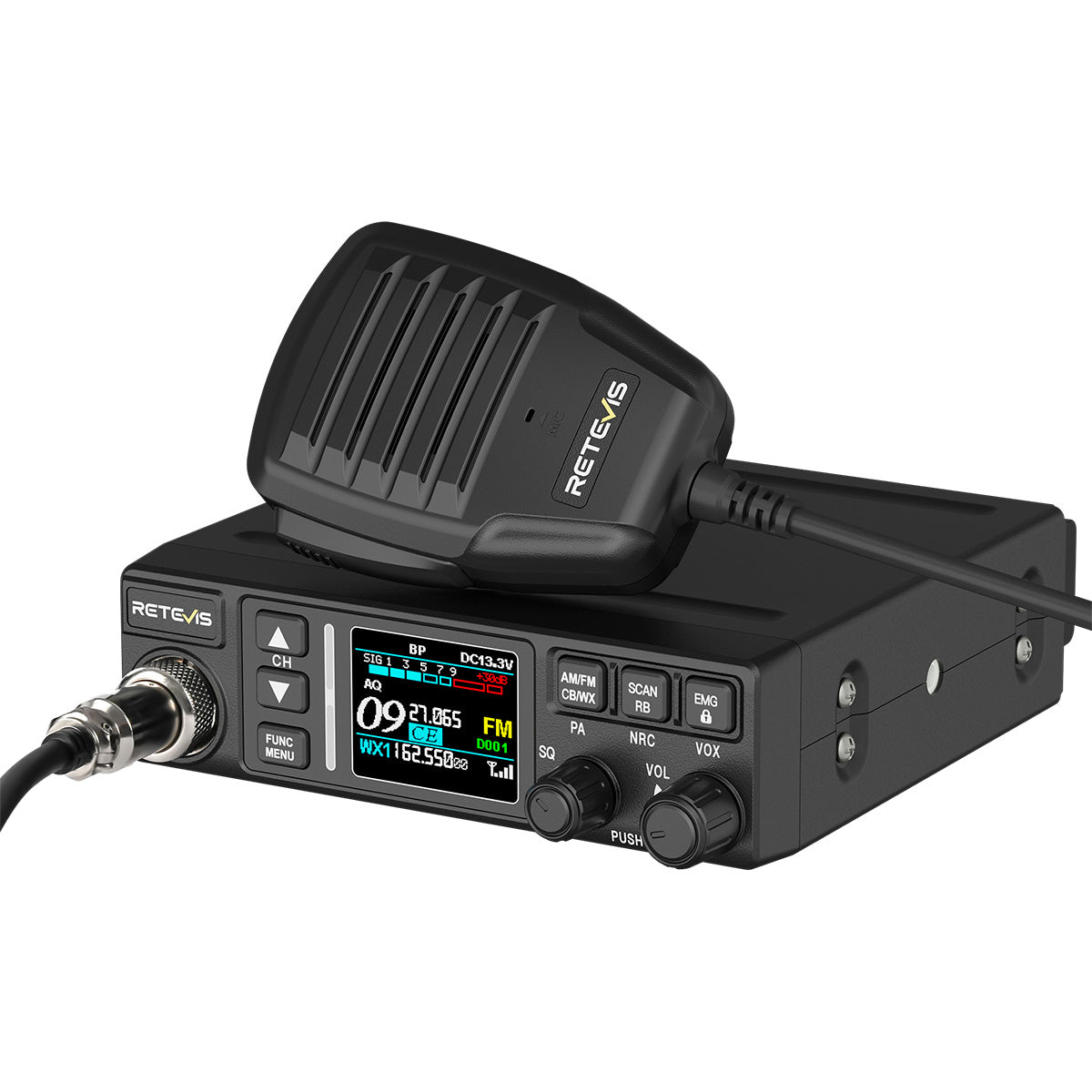 Retevis MB3B Dual-Mode AM/FM CB Radio with NRC Noise Reduction