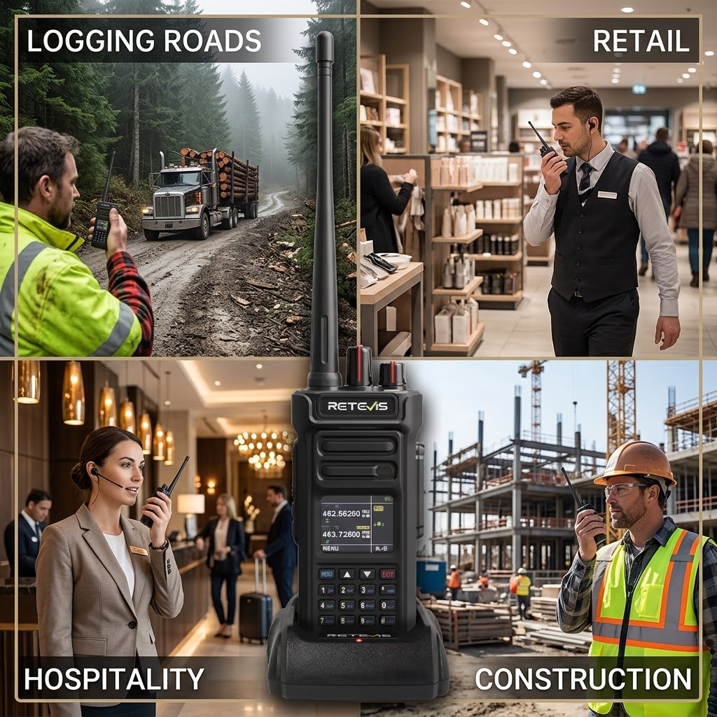 Retevis RT29S Commercial Grade IP67 Waterproof Logging Road Business Jobsite Two Way Radio