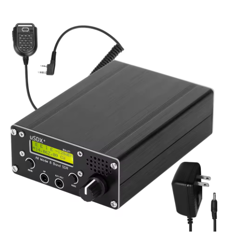 uSDR uSDX+ Plus V2 8-Band HF QRP SDR Transceiver (4000mAh Battery Included)