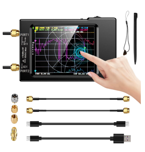NanoVNA-H (HW 3.6) Vector Network Antenna Analyzer (10kHz - 1.5GHz)
