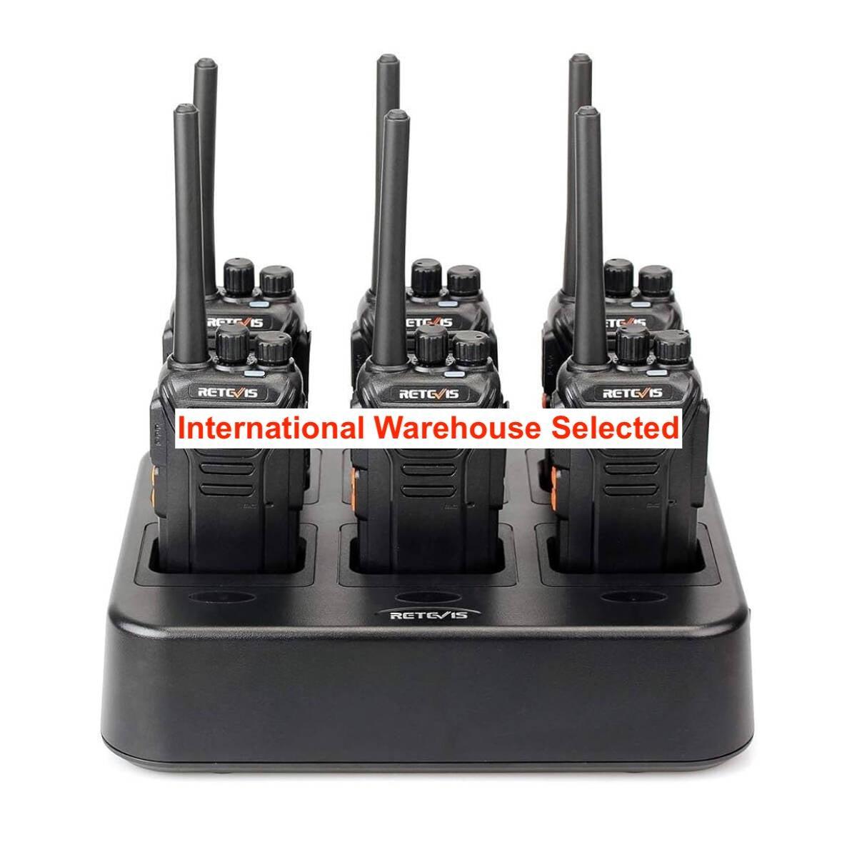 Retevis RT27 License-Free Business FRS Radios (6-Pack) with Gang Charger