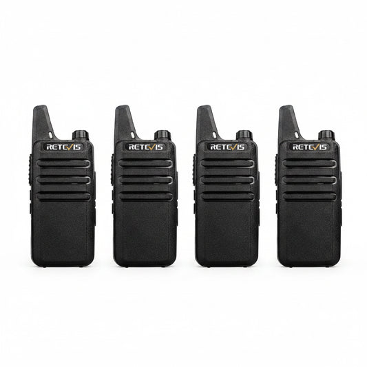 Retevis RT22 Mini Compact Business Radio – 4-Radio Fleet Bundle