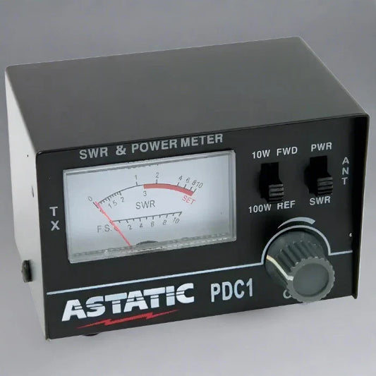 Black SWR and power meter.