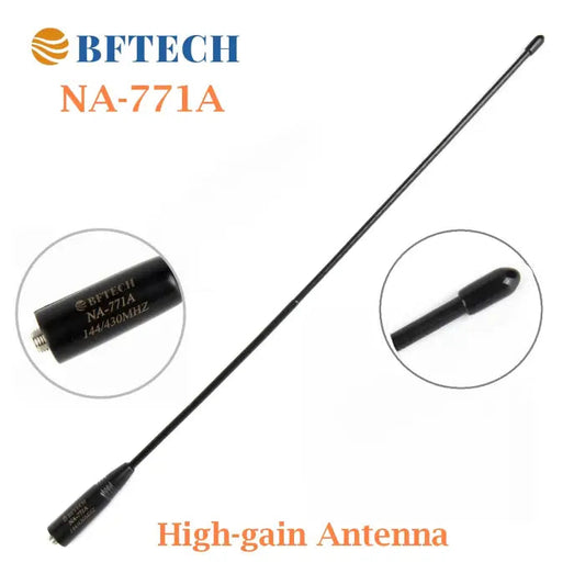 High-gain BFTECH NA-771A dual band radio antenna for handheld ham radios - SMA-Female, 40cm