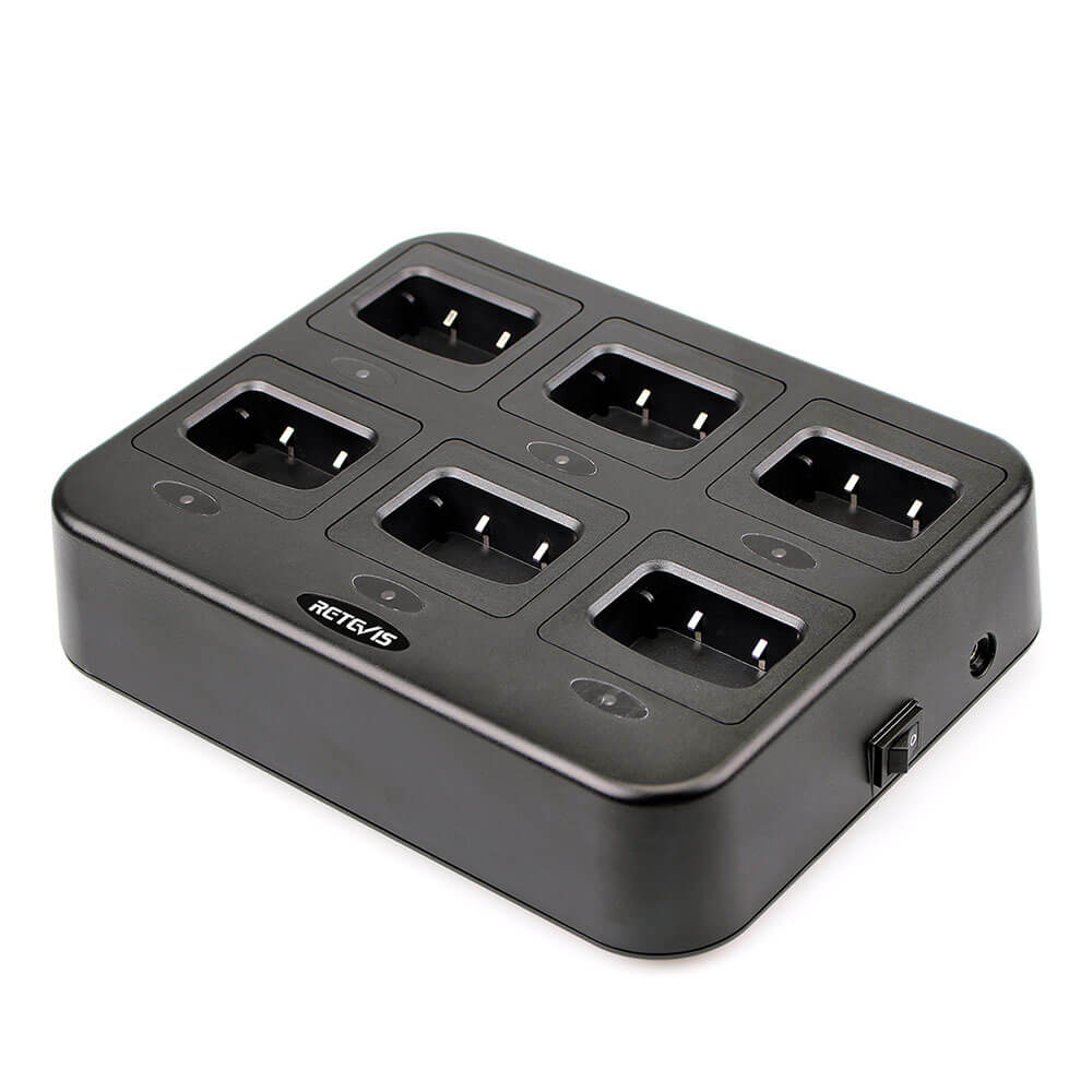 Retevis RTC777 Six-Way Multi-Unit Charger (CA/US 110V Plug)